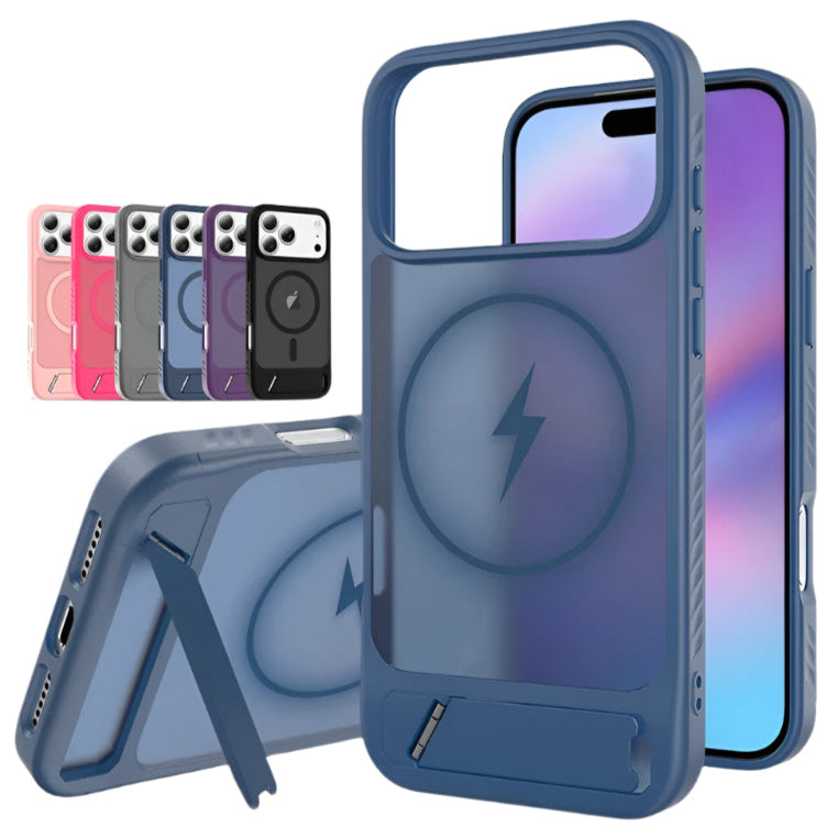 Matte MagSafe/Magnet Hülle/Case mit integriertem Ständer für iPhone 17 Pro,  17 Pro Max
