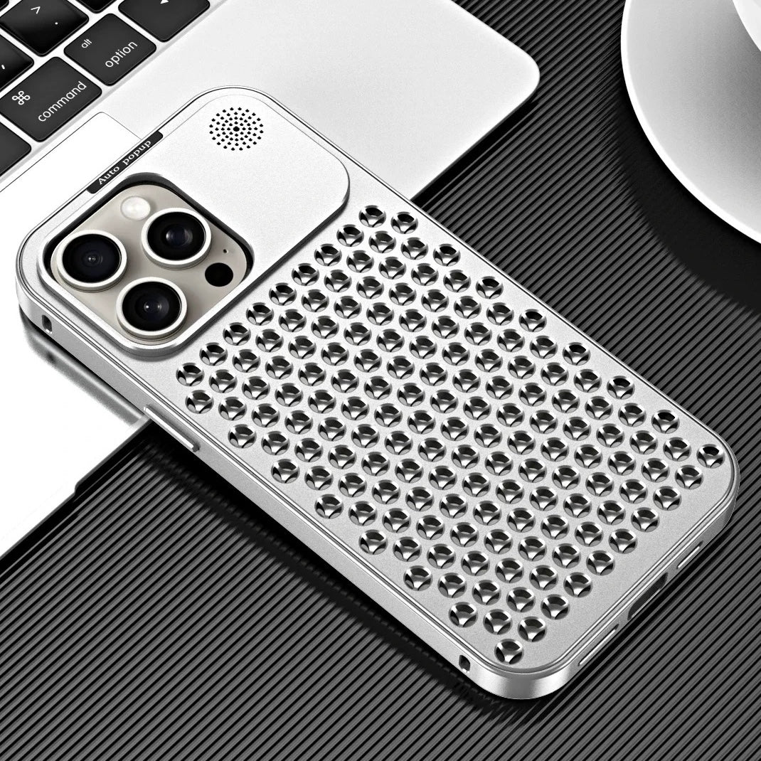 Qichenlu Aluminium Hülle Für IPhone 16 Pro Max – Extrem Leicht, Magnetisch, Mit Kameraknopf & Ständer