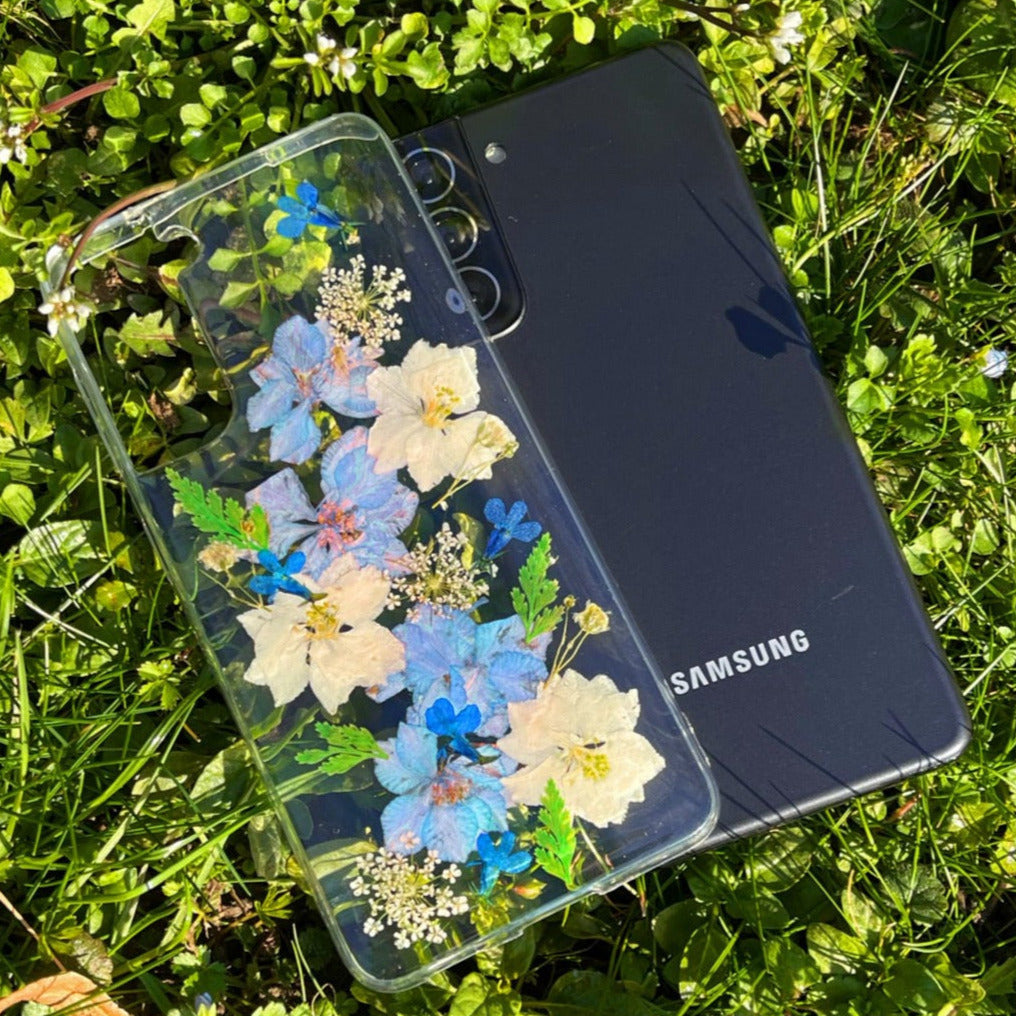 Gepresste Blumen-Blüten Hülle/Case für Samsung Galaxy