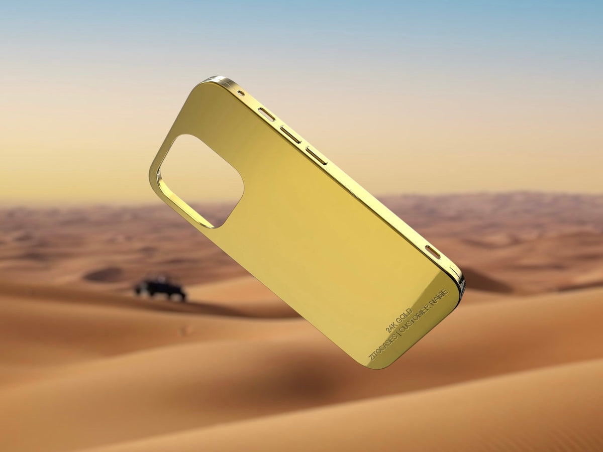 Privacy Case Gold 24K REAL GOLD CASES โ The Ultimate Statement of Luxury โ ZITOCASESยฎ