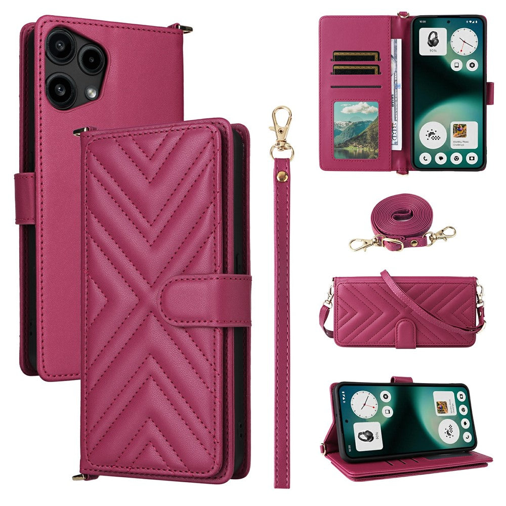 Karierte Kunstleder Brieftaschen Hülle/Case für Nothing Phone (3a) Lite | ZITOCASES®