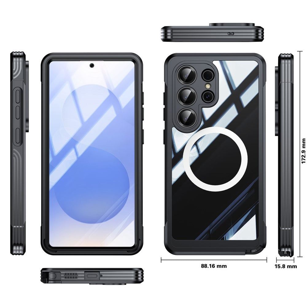 Stoßfeste MagSafe/Magnet Silikon Vollschutz Hülle/Case für Samsung Galaxy S26, S26 Plus, S26 Ultra