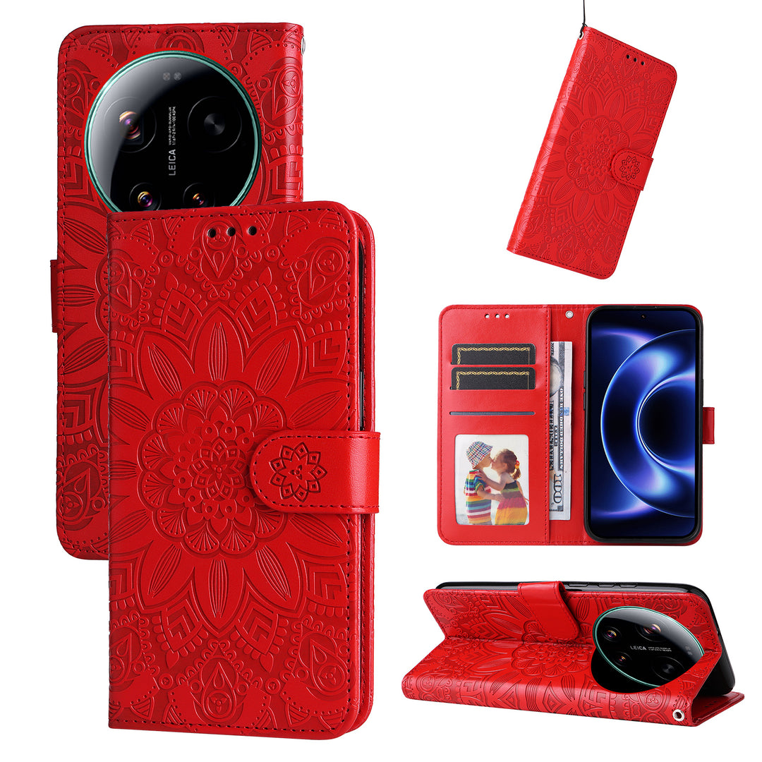 Mandala-Blumen Kunstleder Klapp Hülle/Flip Case für Xiaomi 17 Ultra | ZITOCASES®