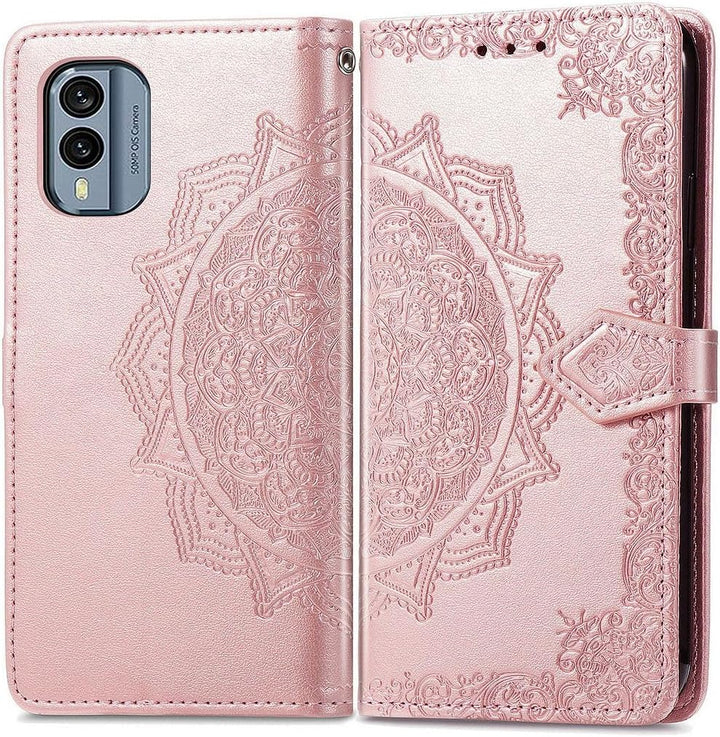 Mandala-Blumen Kunstleder Klapp Hülle/Flip Case für Nokia X30, XR21, XR20, X20, X6, X5, G60, G50, G42, G22, G21, G20, G11, G10, 8.3, 8, 7.2, 7.1, 6.2, 6, 5.4 | ZITOCASES®