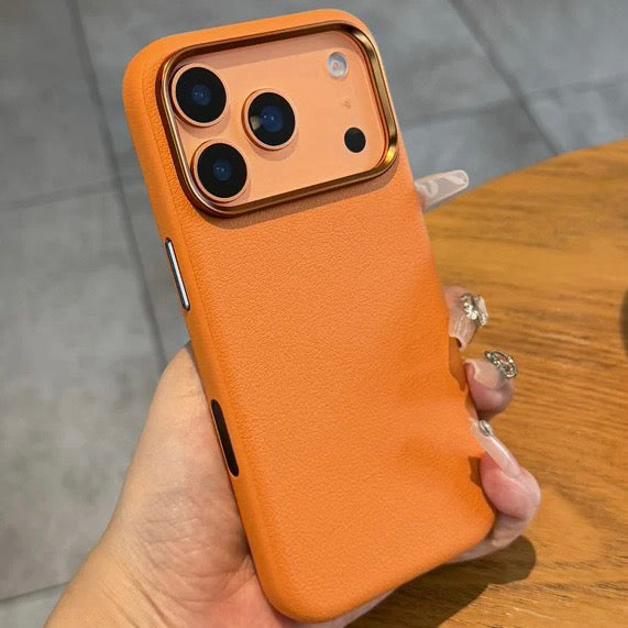 Kunstleder MagSafe/Magnet Hülle/Case mit Chrom Akzenten für iPhone 17 Pro, 17 Pro Max | ZITOCASES®