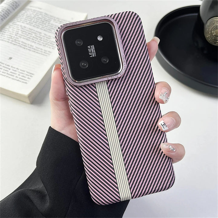 Gestreifte Carbon/Plastik Hülle/Case für Xiaomi Poco X5, M5, M4, M3, X4, X3, F4, F3-Serie | ZITOCASES®