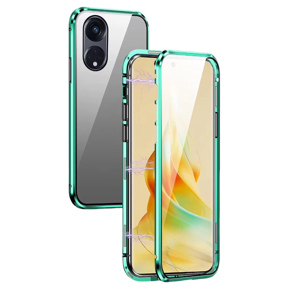 360° [KLARSICHT 9H-Glas] Aluminium Vollschutz Hülle/Case für Oppo Reno 13, 12, 11, 10, 9, F, A-Serie | ZITOCASES®