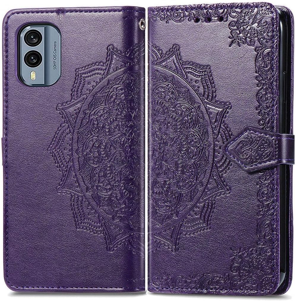 Mandala-Blumen Kunstleder Klapp Hülle/Flip Case für Nokia X30, XR21, XR20, X20, X6, X5, G60, G50, G42, G22, G21, G20, G11, G10, 8.3, 8, 7.2, 7.1, 6.2, 6, 5.4 | ZITOCASES®