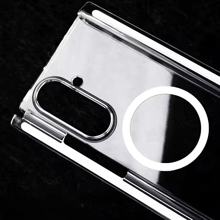 Kristallklare MagSafe/Magnet Hartplastik Hülle/Case für Samsung Galaxy Z TriFold