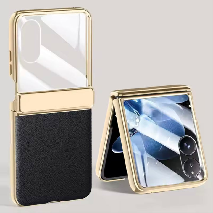 Gold/Panzerglas Kunstleder Hülle/Case für Xiaomi MIX Flip | ZITOCASES®