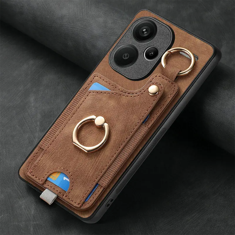 Kunstleder Kartenfach Hülle/Case inkl. Ring für Xiaomi Redmi Note 14-Serie | ZITOCASES®