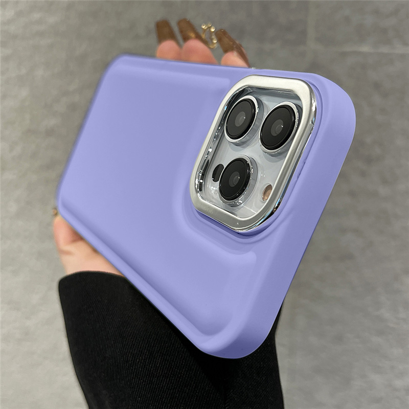 Bunte 3D Chrom Akzente Soft Hülle/Case für iPhone 16, 15-Serie | ZITOCASES®