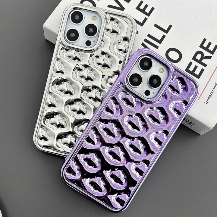 3D Wolken Design Hochglanz/Chrom Hülle/Case für iPhone 16, 15, 14-Serie | ZITOCASES®