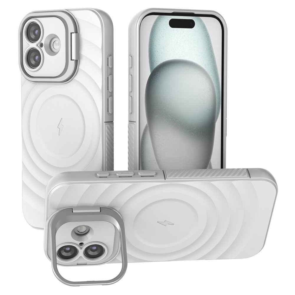 Wellen Optik Silikon MagSafe/Magnet Hülle/Case mit integriertem Ständer für iPhone 17 | ZITOCASES®