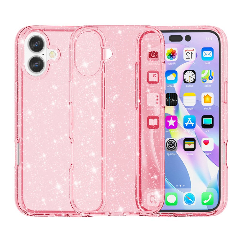 Bunte/Transparente Glitzer Silikon Hülle/Case für iPhone 17