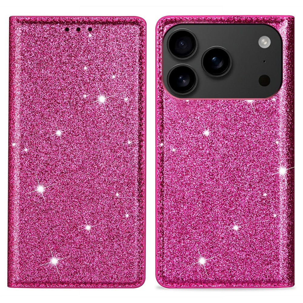 Glitzer Kunstleder Klapp Hülle/Flip Case für iPhone 17 Pro, 17 Pro Max | ZITOCASES®