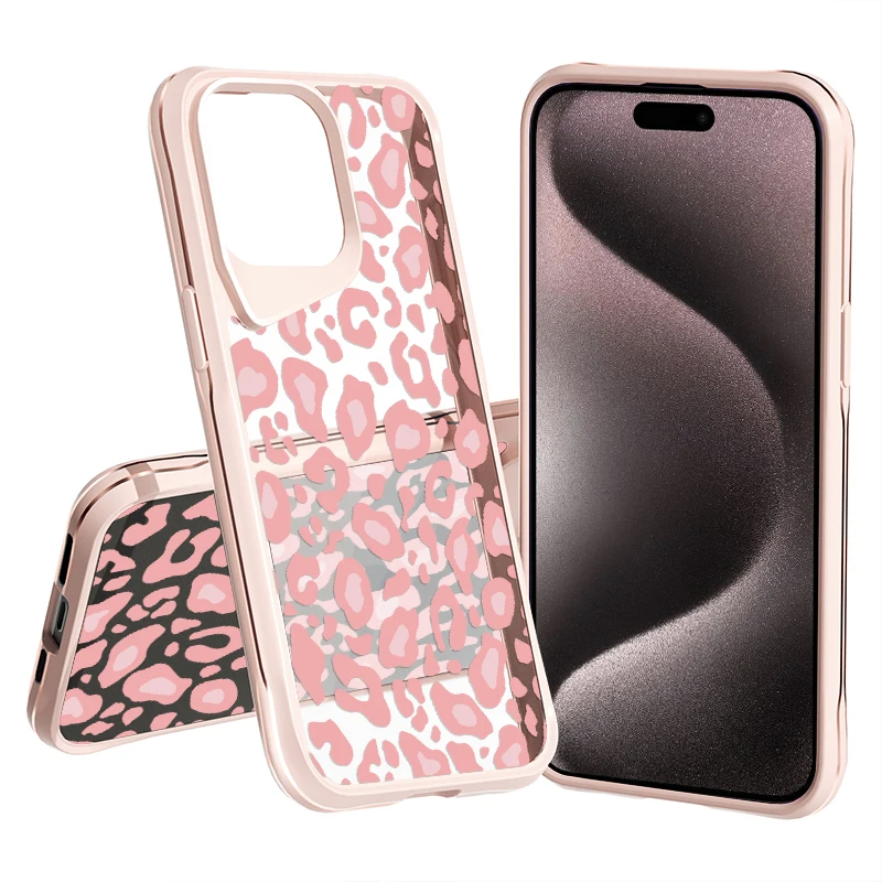 Transparente Leopard Silikon Hülle/Case für iPhone 16, 15, 14, 13-Serie | ZITOCASES®