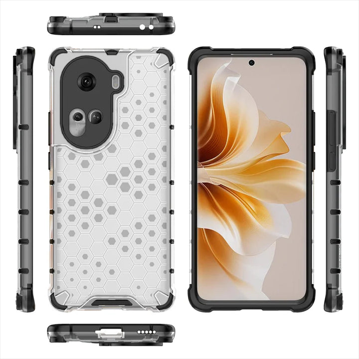 Hybrid/Waben Hülle/Case verschiedene Farben für Oppo Reno 12, 11, 10, 9, 8, 7, A-Serie | ZITOCASES®