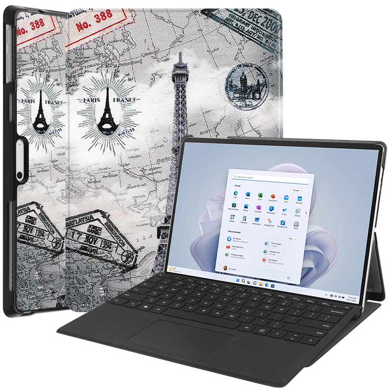 Bunte Kunstleder Hülle/Case für Microsoft Surface Pro 9, 8, 7, 7 Plus, 6, 5, 4, 3, Go 3 | ZITOCASES®