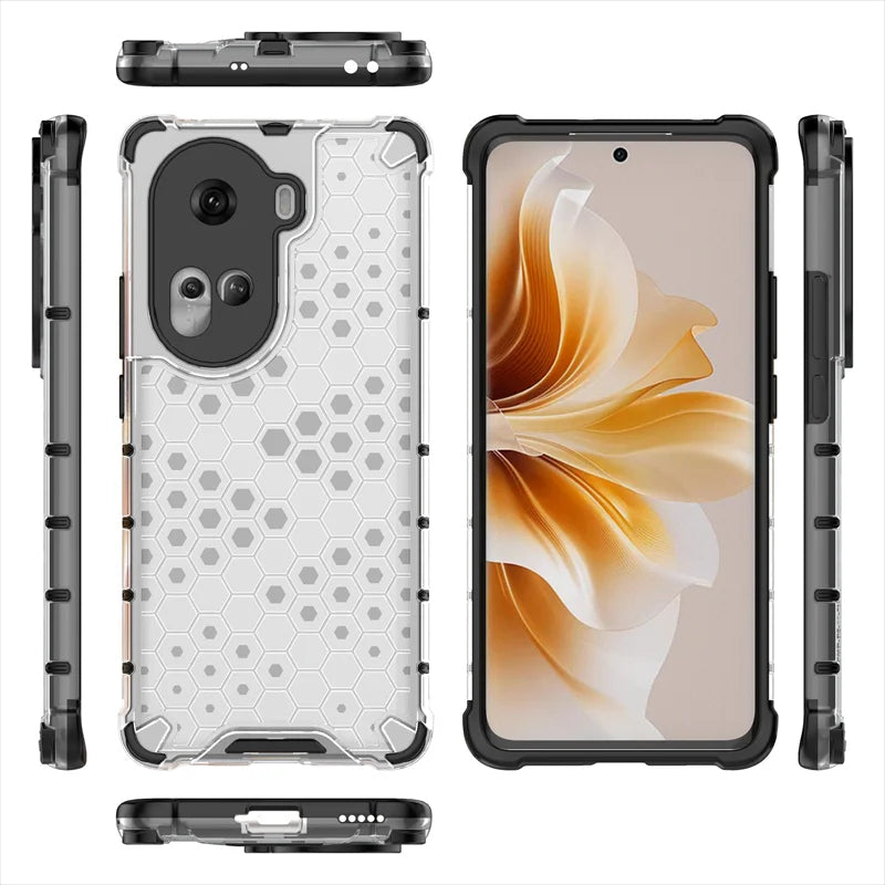 Hybrid/Waben Hülle/Case verschiedene Farben für Oppo Reno 13, 13 Pro, 12, 12 Pro, 11, 11 Pro, 10, 10 Pro, 9, 9 Pro, 9 Pro Plus, 8, 8T, 8 Pro, 7, 7 Pro, 7 SE, 6, 4, 4Z, 4 Pro, Find X8, X8 Pro, X7, X7 Ultra, X6, X6 Pro, X5, X5 Pro, X5 Lite | ZITOCASES®