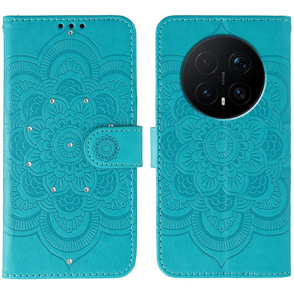 Mandala-Blumen Kunstleder Klapp Hülle/Flip Case für Honor Magic 8, 8 Pro, 8 Lite | ZITOCASES®