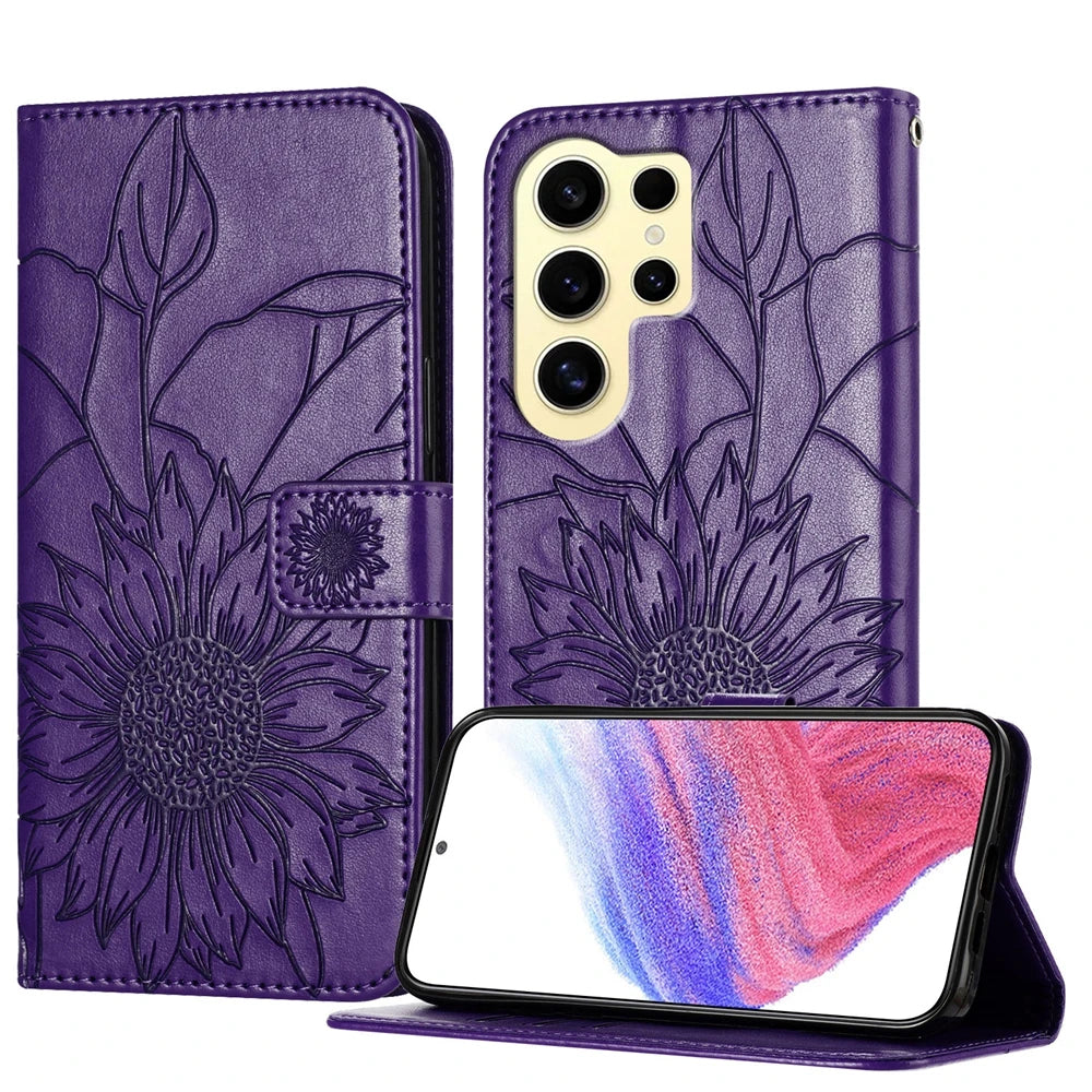 Blumen Kunstleder Klapp Hülle/Flip Case für Samsung Galaxy S26, S26 Plus, S26 Ultra | ZITOCASES®
