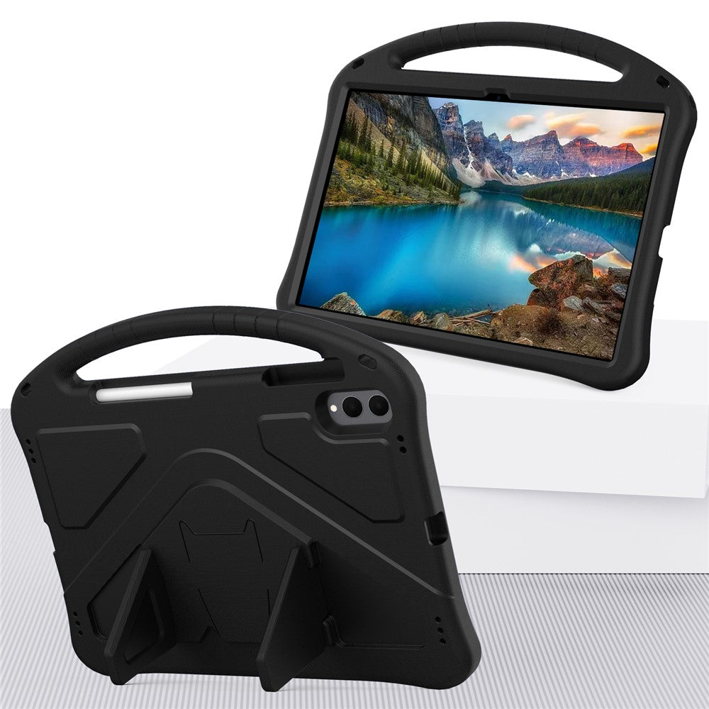 Kinder/Airbag Silikon Hülle/Case mit integriertem Ständer und Griff für Samsung Galaxy Tab S11 Ultra, S11, S10 Ultra, S10 Plus, S10 FE Plus, S10 FE, S10 Lite | ZITOCASES®