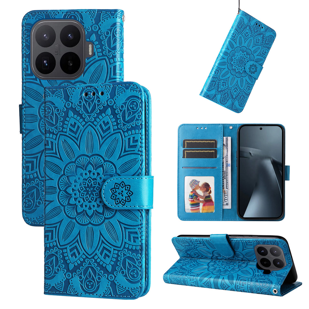 Mandala-Blumen Kunstleder Klapp Hülle/Flip Case für Xiaomi 17T, 17T Pro | ZITOCASES®