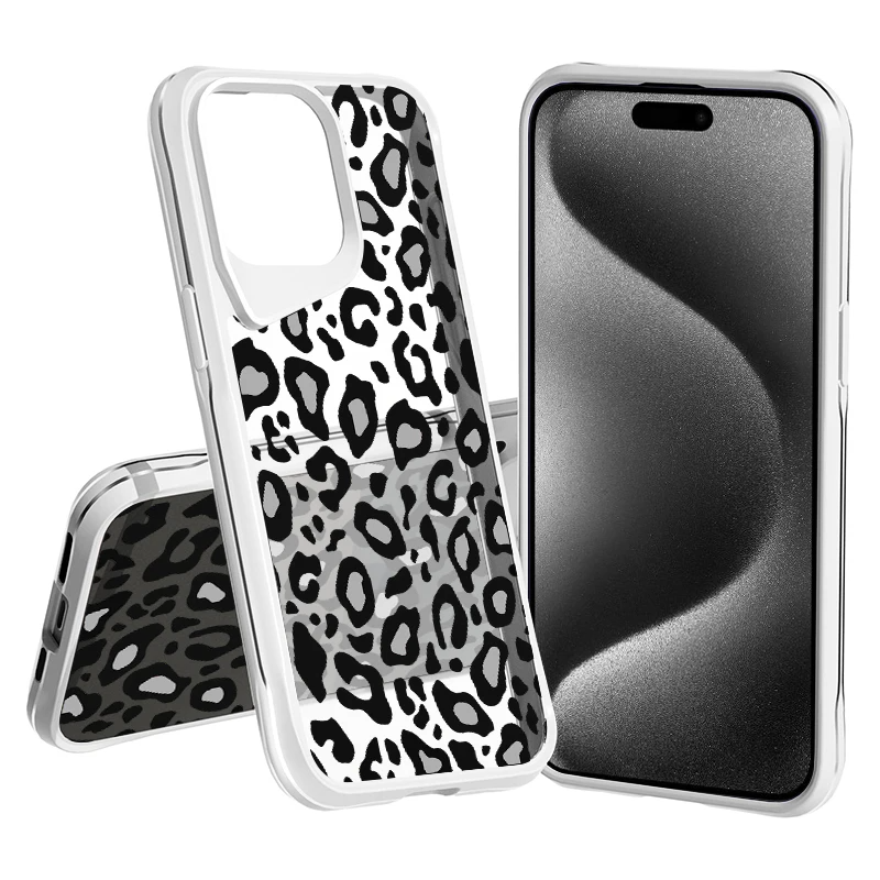 Transparente Leopard Silikon Hülle/Case für iPhone 16, 15, 14, 13-Serie | ZITOCASES®