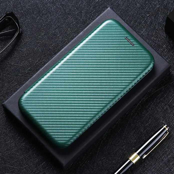 Carbon Optik Klapp Hülle/Flip Case für Samsung Galaxy S26, S26 Plus, S26 Ultra | ZITOCASES®