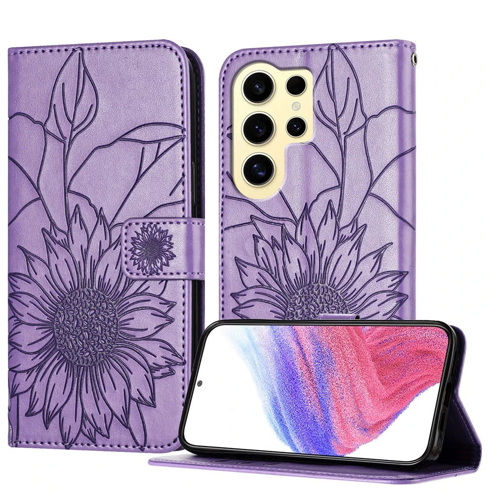 Blumen Kunstleder Klapp Hülle/Flip Case für Samsung Galaxy S26, S26 Plus, S26 Ultra | ZITOCASES®