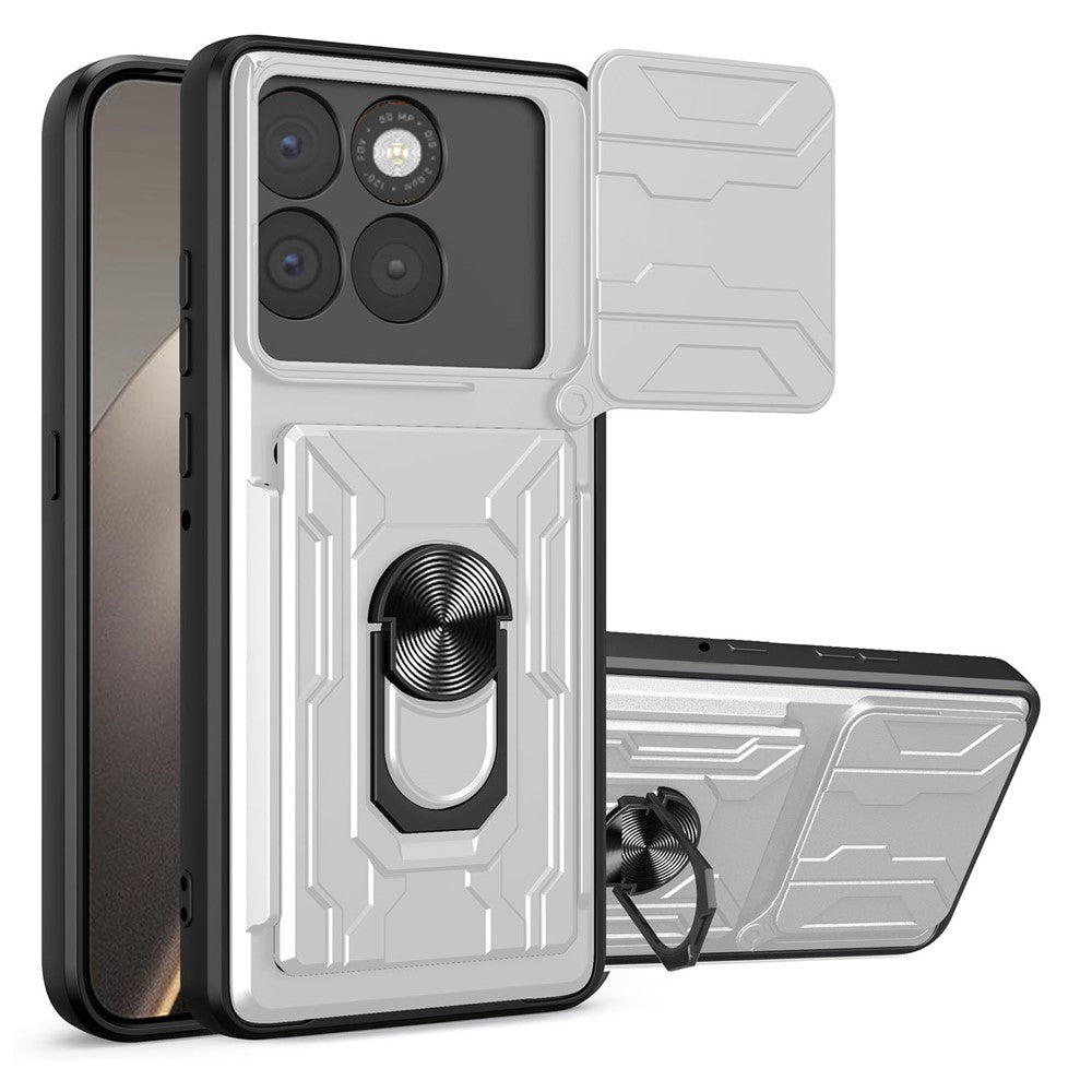 Kamera Schutz Outdoor/Magnet Hülle/Case mit Kartenfach für Motorola Edge 70