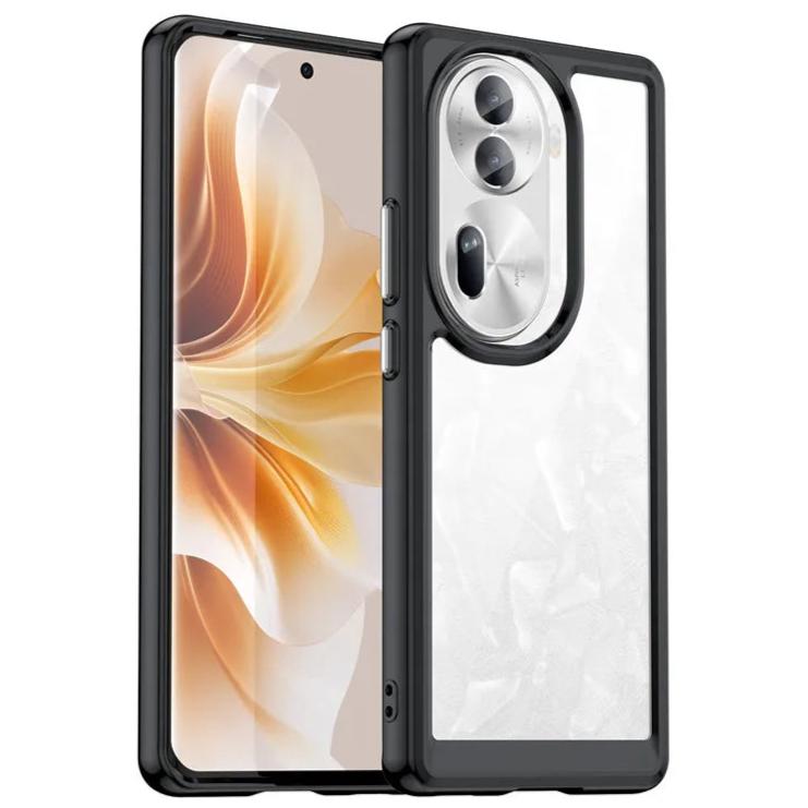 Transparente Silikon/Plastik Hülle/Case mit buntem Rahmen für Oppo Reno 13, 13 Pro, 12, 12 Pro, 11, 11 Pro, 10, 10 Pro, 9, 9 Pro, 9 Pro Plus, 8, 8T, 8 Pro, 7, 7 Pro, 7 SE, 6, 4, 4Z, 4 Pro, Find X8, X8 Pro, X7, X7 Ultra, X6, X6 Pro | ZITOCASES®