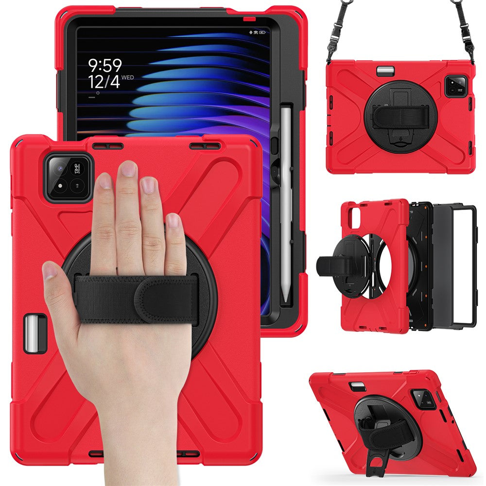 Dreiteilige Outdoor/Airbag Hülle/Case inkl. Gurt und Halteband für Xiaomi Pad 8, 8 Pro, 7S Pro, 7 Pro, 7 Ultra, 7, 6S Pro, 6 Pro, 6 | ZITOCASES®