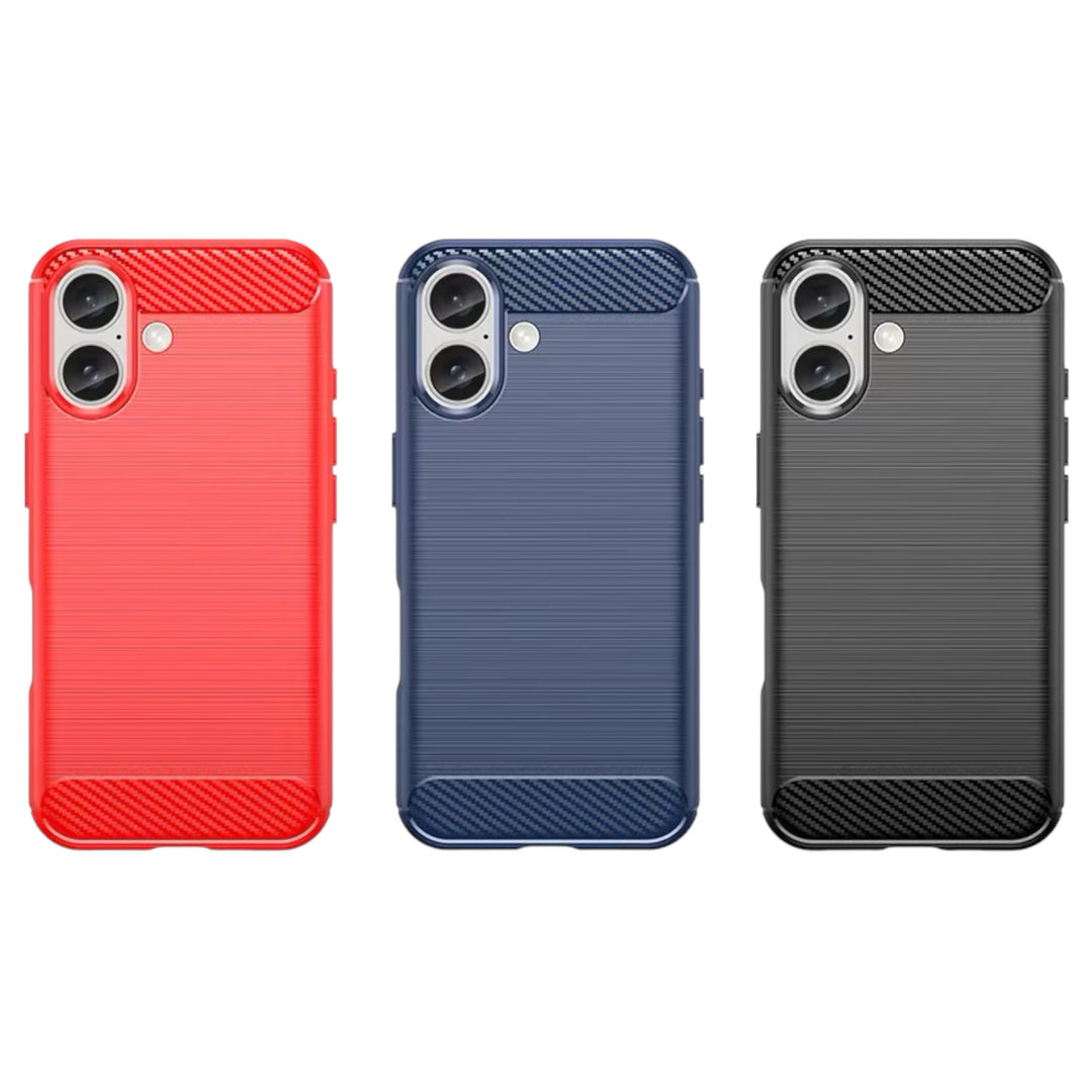 Edle Carbon Akzente Soft Hülle/Case verschiedene Farben für iPhone 16-Serie | ZITOCASES®