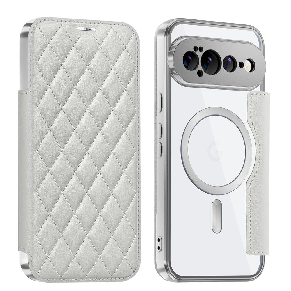 Karierte Kunstleder MagSafe/Magnet Klapphülle/Flipcase für Google Pixel 11, 11 Pro, 11 Pro XL | ZITOCASES®