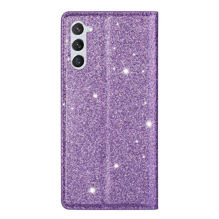 SALE | Samsung Galaxy S24 Ultra | Glitzer Kunstleder Klapp Hülle/Flip Case | ZITOCASES®