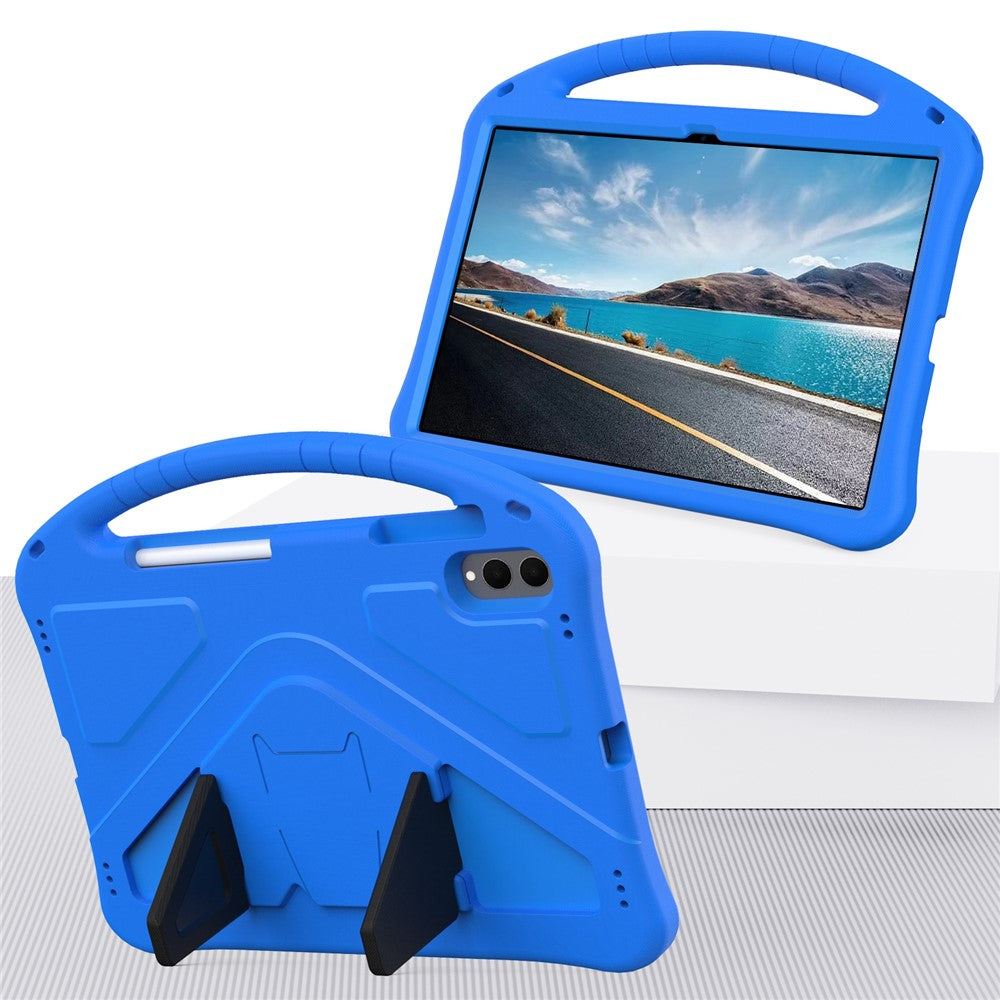 Kinder/Airbag Silikon Hülle/Case mit integriertem Ständer und Griff für Samsung Galaxy Tab S11 Ultra, S11, S10 Ultra, S10 Plus, S10 FE Plus, S10 FE, S10 Lite | ZITOCASES®