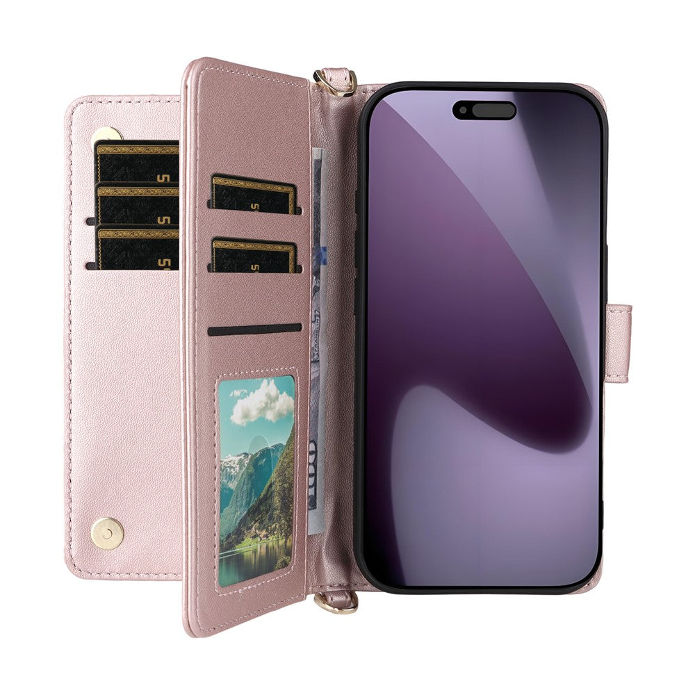 Karierte Portemonnaie/Geldbörse Kunstleder Klapphülle/Flipcase für iPhone 18 Pro, 18 Pro Max | ZITOCASES®