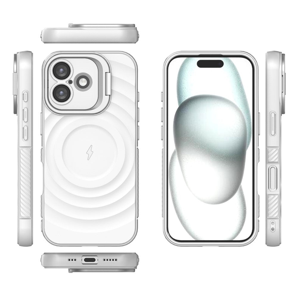 Wellen Optik Silikon MagSafe/Magnet Hülle/Case mit integriertem Ständer für iPhone 17 | ZITOCASES®
