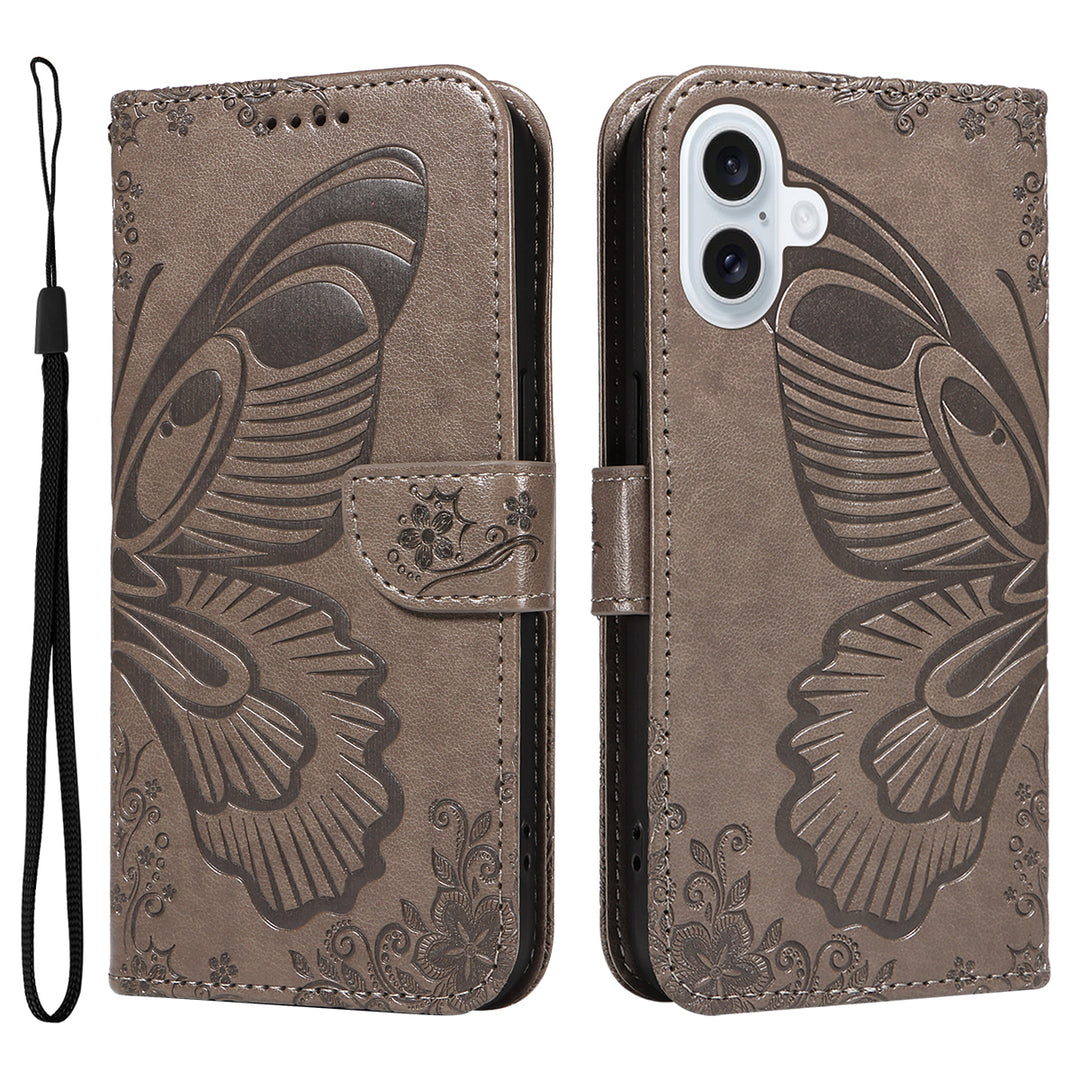 Schmetterling Motiv Kunstleder Klapp Hülle/Flip Case für iPhone 17 | ZITOCASES®