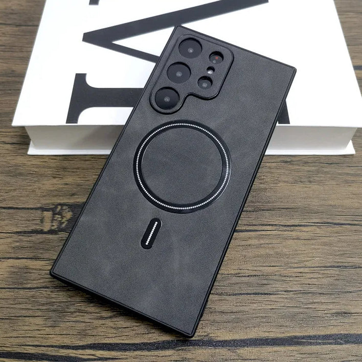 Kunstleder/Wildleder MagSafe/Magnet Hülle/Case für Samsung Galaxy S26, S26 Plus, S26 Ultra | ZITOCASES®