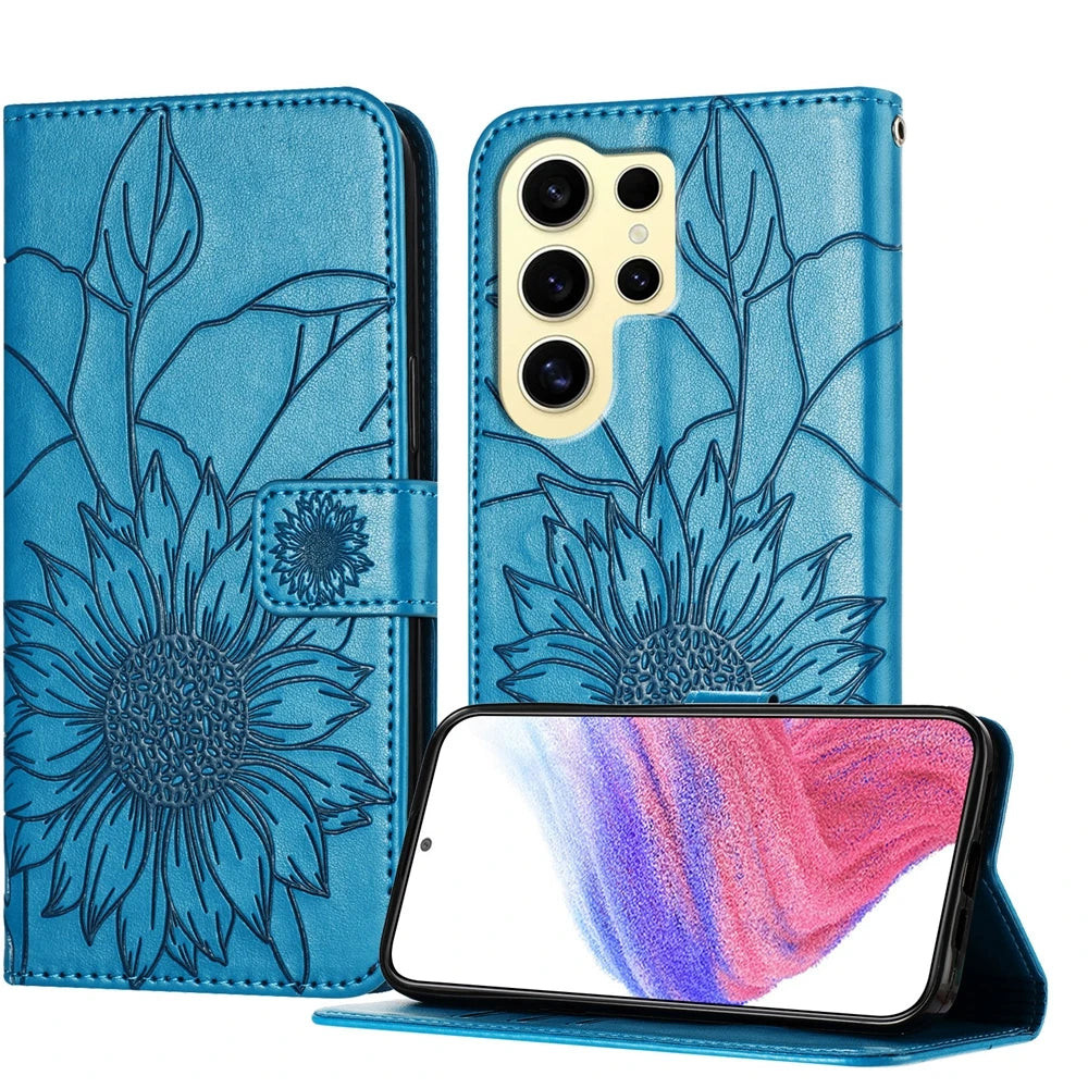 Blumen Kunstleder Klapp Hülle/Flip Case für Samsung Galaxy S26, S26 Plus, S26 Ultra | ZITOCASES®