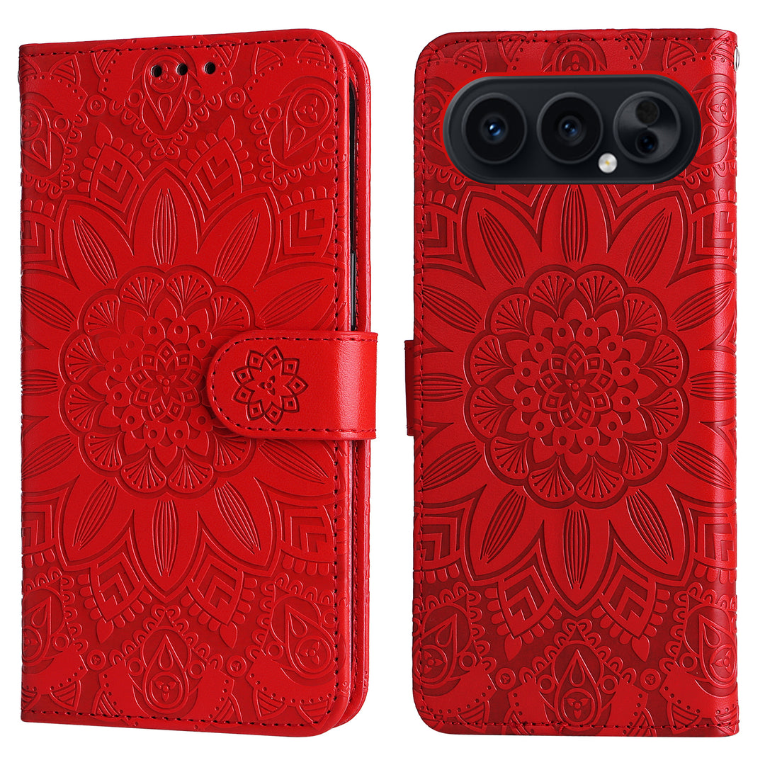 Mandala-Blumen Kunstleder Klapp Hülle/Flip Case für Honor 500, 500 Pro | ZITOCASES®