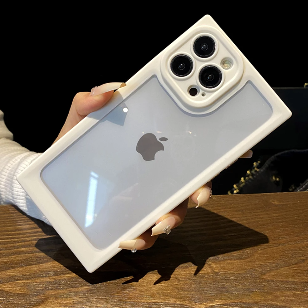 Kantige Transparente Silikon Hülle/Case für iPhone 16-Serie | ZITOCASES®