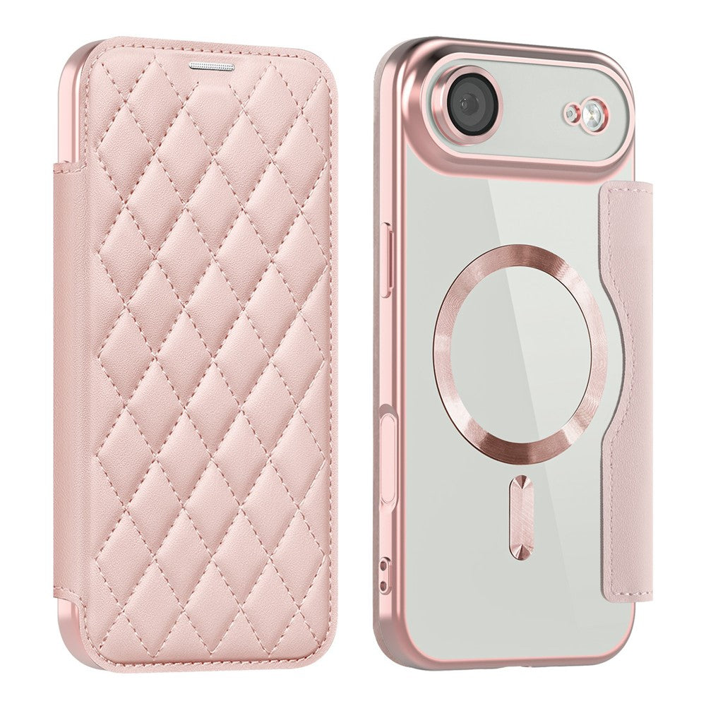 Karierte Kunstleder MagSafe/Magnet Klapp Hülle/Flip Case für iPhone Air | ZITOCASES®