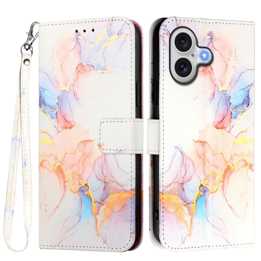 Marmor Optik Kunstleder Klapp Hülle/Flip Case für iPhone 17 | ZITOCASES®
