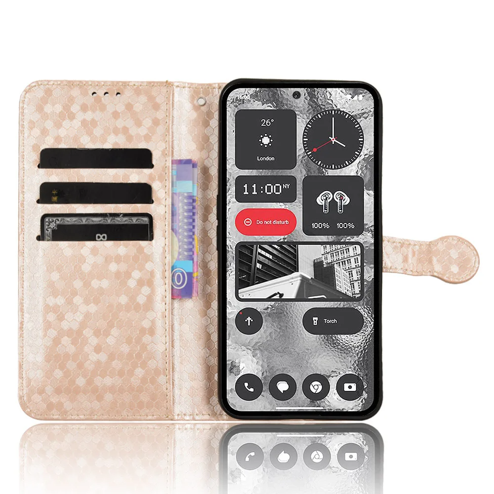 Kunstleder Geometrie-Muster Klapp Hülle/Flip Case für Nothing Phone (3a), (3a) Pro, (2), (2a), (2a) Plus, (1), CMF Phone 1 | ZITOCASES®