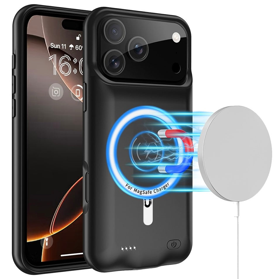 Akku Hülle/Case mit Ladefunktion für iPhone 17, 17 Pro, 17 Pro Max, Air, 16, 16 Plus, 16 Pro, 16 Pro Max, 16e, 15, 15 Plus, 15 Pro, 15 Pro Max, 14, 14 Plus, 14 Pro, 14 Pro Max, 13, 13 Pro, 13 Pro Max, 13 Mini, 12, 12 Pro, 12 Pro Max, 12 Mini, SE, 11 | ZITOCASES®