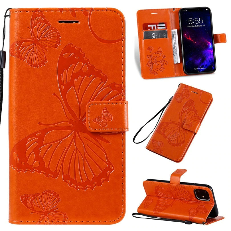 Schmetterling Motiv Kunstleder Klapp Hülle/Flip Case für iPhone 16, 15-Serie | ZITOCASES®